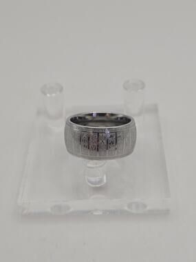 Titanium Buddhist Sutra Ring 10mm Wide | Comfort Fit | Size 10 & 11